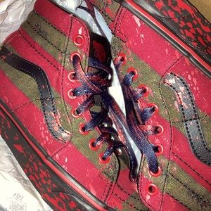 Vans House Of Terror Nightmare On Elm Street Shoes Freddy Krueger Colorway